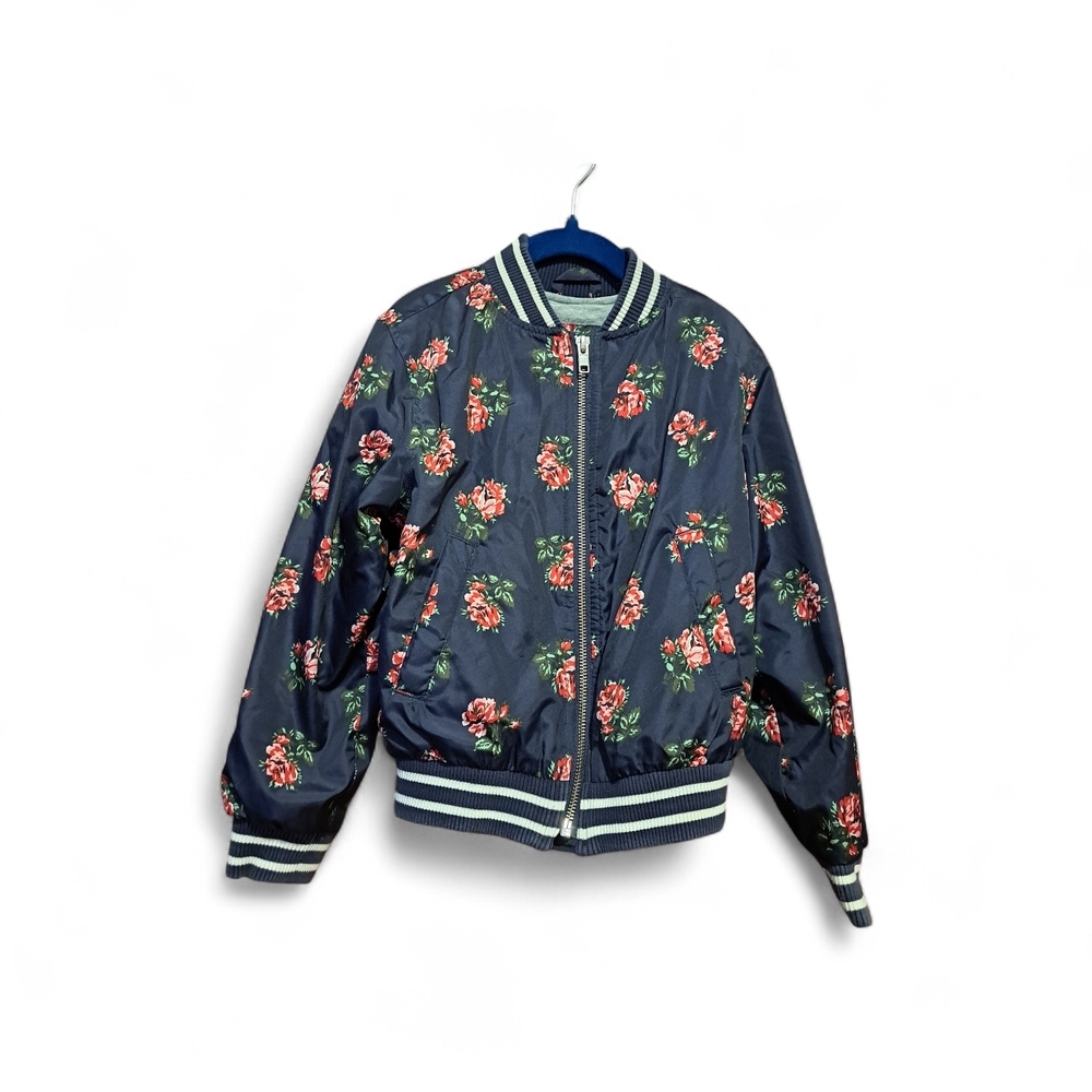 GAP Kid Floral Bomber Jacket S Spring